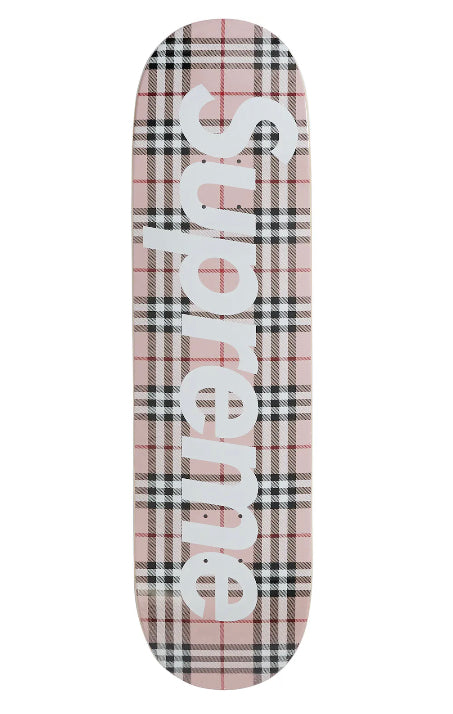 supreme burberry skateboard deck